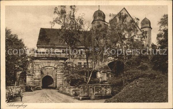 Schwarzburg Thueringer Wald Eingang zum Schloss