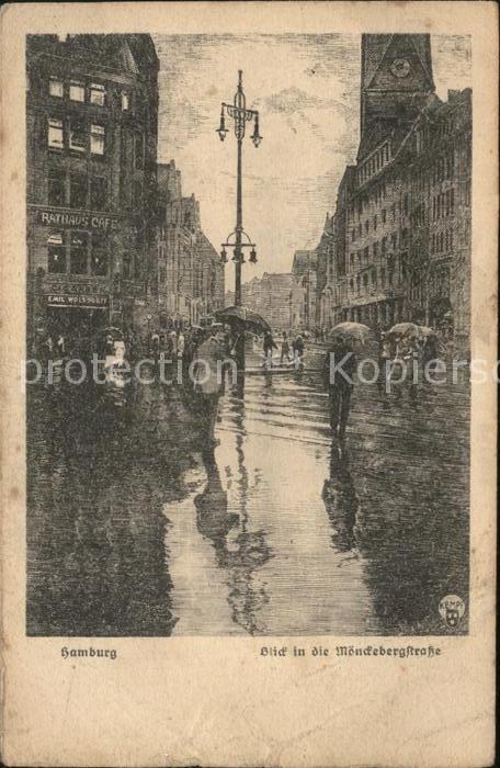 Hamburg Blick in die Mönckebergstrasse