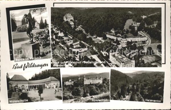 Bad Wildungen Kurpark Fürstenhof Badehotel und Wandel