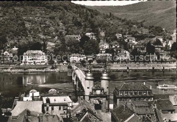 Heidelberg Neckar Alte Brücke Neuenheimer und Ziegelhäuse
