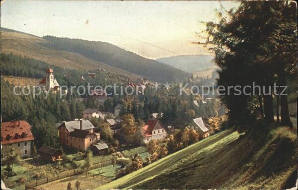 Kipsdorf Kipsdorftal mit Höhenzügen