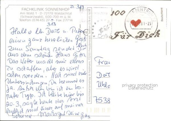 Waldachtal Fachklinik Sonnenhof Teilansichten – Bild 2