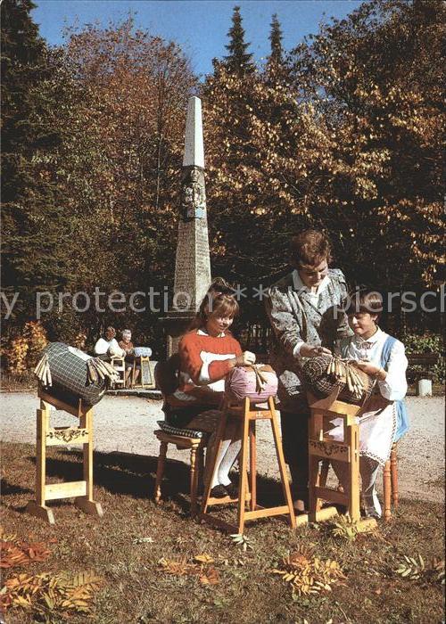 Johanngeorgenstadt Klöpplerinnen Postmeilensäule