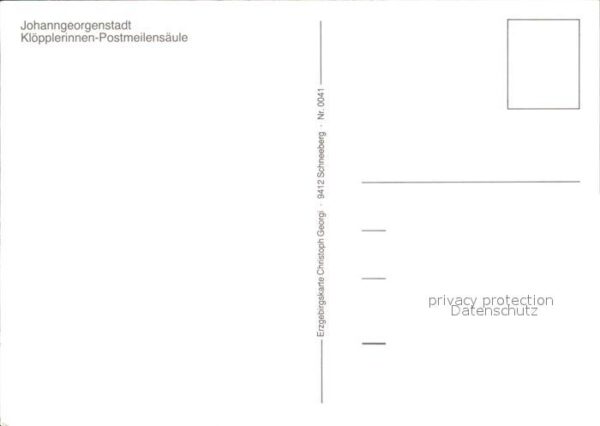 Johanngeorgenstadt Klöpplerinnen Postmeilensäule – Bild 2