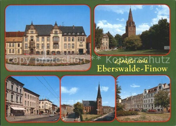 Finow Schloss Kirche Strassenpartie