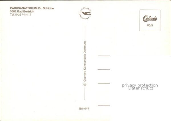 Bad Bertrich Parksanatorium Dr Schiche Fliegeraufnah – Bild 2