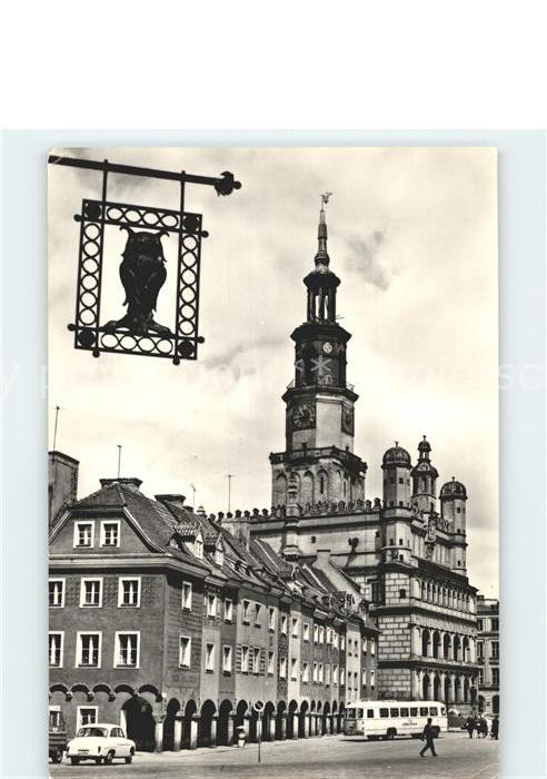 Poznan Posen Renesansowy ratusz i tzw domki budnicze