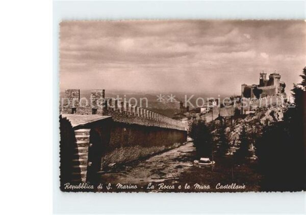 San Marino Repubblica La Rocca e le Mura Castallane