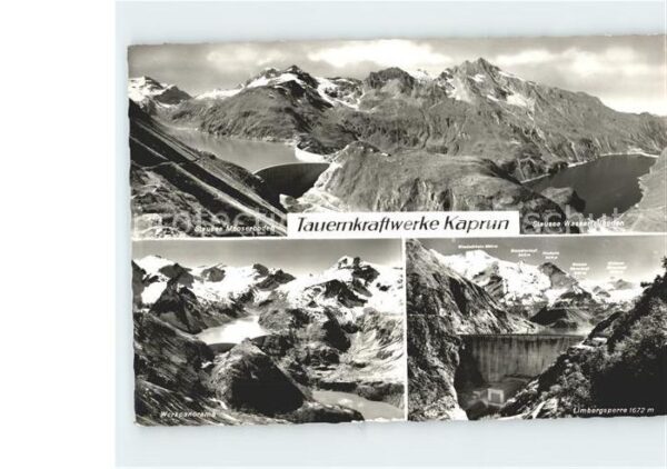 Kaprun Tauernkraftwerke Stausee Mooserboden un