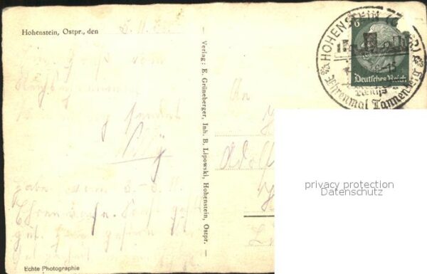 Hohenstein Ostpreussen Reichsehrenmal Tannenberg – Bild 2