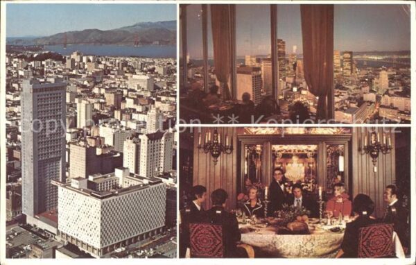 San Francisco California Hilton Hotel Tower Restaurant Skyscrape