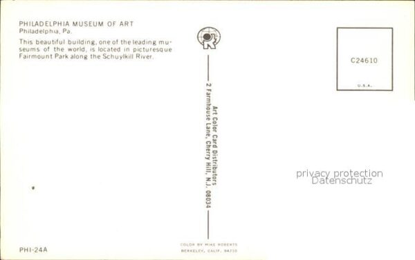 Philadelphia Pennsylvania Museum of Art Fairmount Park Schuylkill – Bild 2