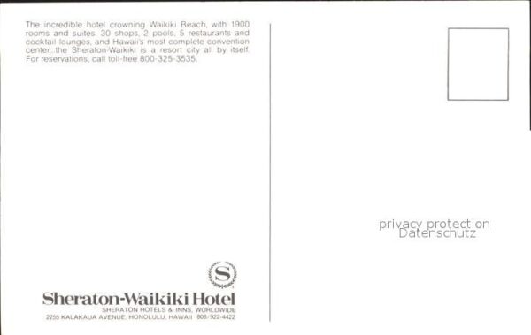 Waikiki Sheraton Waikiki Hotel Beach – Bild 2