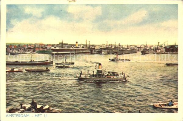 Amsterdam Niederlande het Ij Dampfer