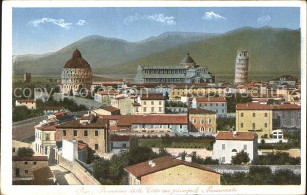 Pisa Panorama della Cita coi principali Monu