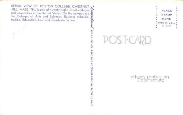 Chestnut Hill Boston College aerial view – Bild 2