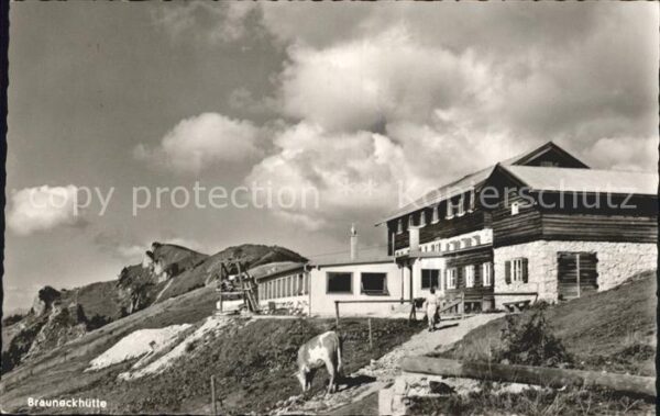 Lenggries Brauneckhütte Berghaus auf dem Brauneck