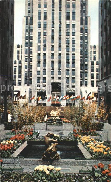 New York City Rockefeller Center Building Flower Gard