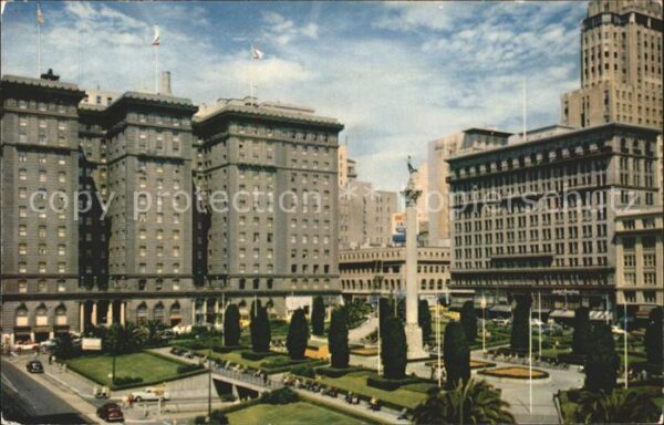San Francisco California St Francis Hotel and Union Square Colum