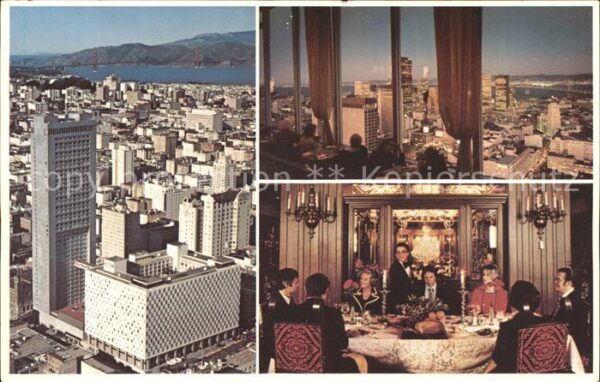 San Francisco California Hilton Hotel Tower Restaurant Skyscrape