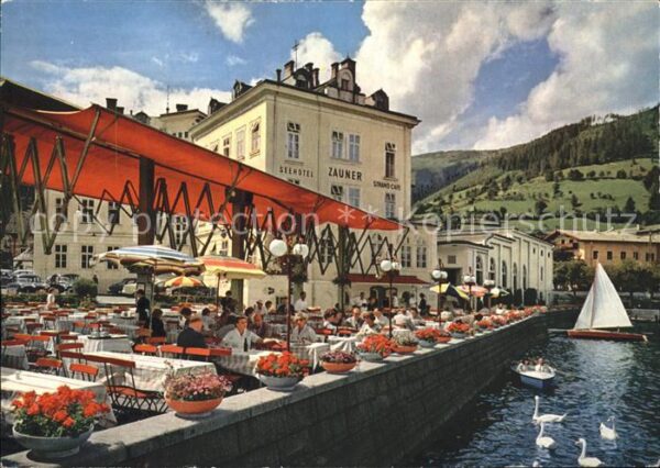 Zell See Seehotel und Strandcafe Zauner Terrasse