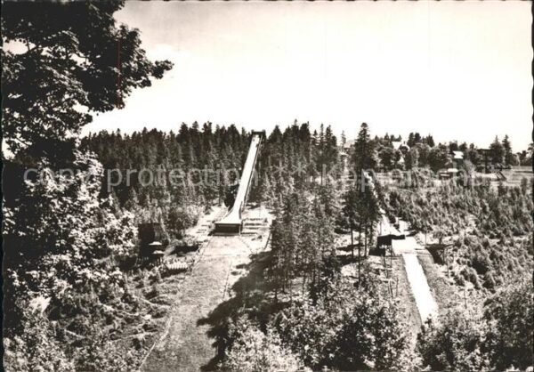 Oberhof Thueringen Sprungschanzen Skispringen Sommerpanora