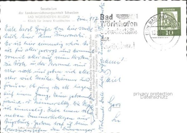 Bad Woerishofen Sanatorium der LVA Schwaben Fliegeraufn – Bild 2