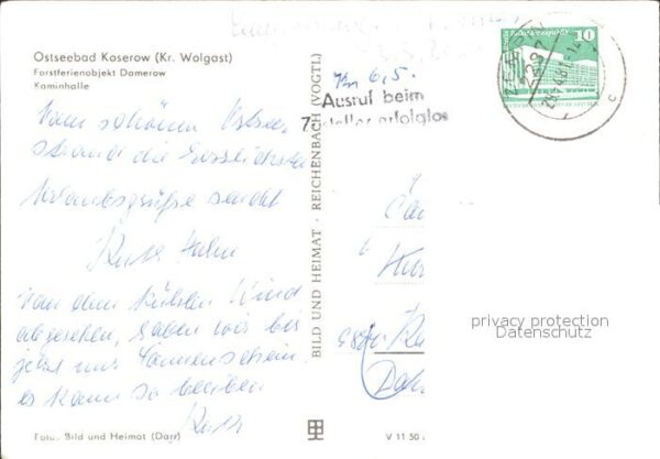 Koserow Ostseebad Usedom Forstferienobjekt Damerow Kaminhalle – Bild 2