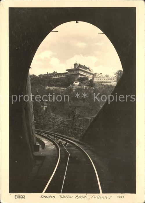 Dresden Weisser Hirsch Luisenhof Eisenbahn Tunn