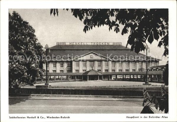 Biebrich Wiesbaden Sektkellerei Henkell & Co Hauptfront Bi