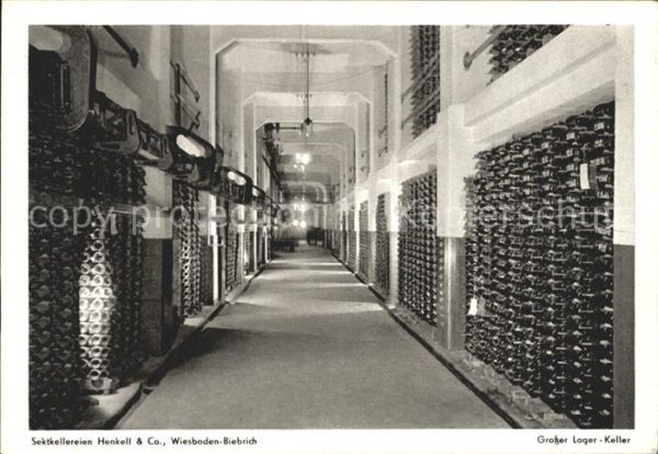 Biebrich Wiesbaden Sektkellerei Henkell & Co Grosser Lager