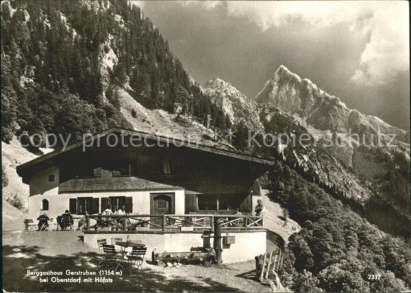 Gerstruben Berggasthaus mit Höfats Allgäuer Alpen
