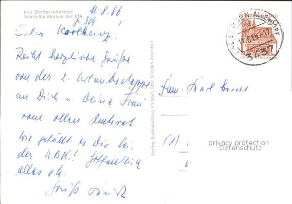Allendorf Bad Sooden Panorama Werra Sanatorium der BfA – Bild 2