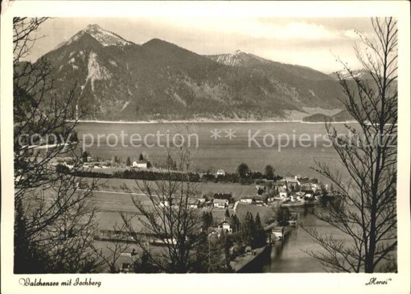 Walchensee Panorama mit Jochberg Bayerische Voralp