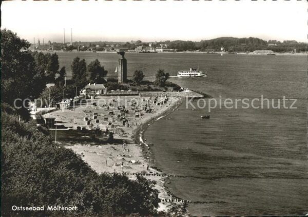 Moeltenort Panorama Ostseebad Strand Fähre