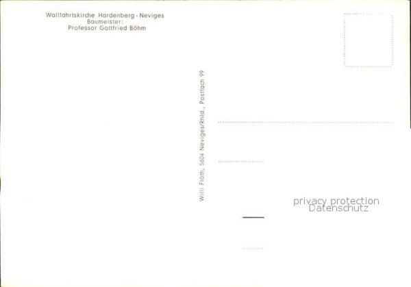 Neviges Velbert Wallfahrtskirche Hardenberg Baumeister – Bild 2