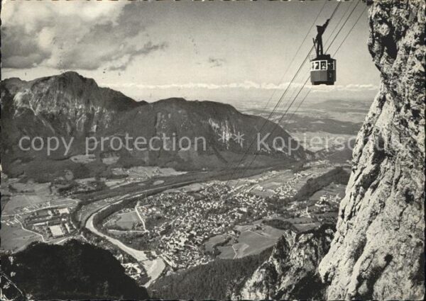 Bad Reichenhall mit Predigtstuhlbahn Blick ins Tal
