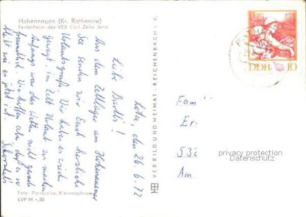 Hohennauen Ferienheim des VEB Carl Zeiss Jena – Bild 2