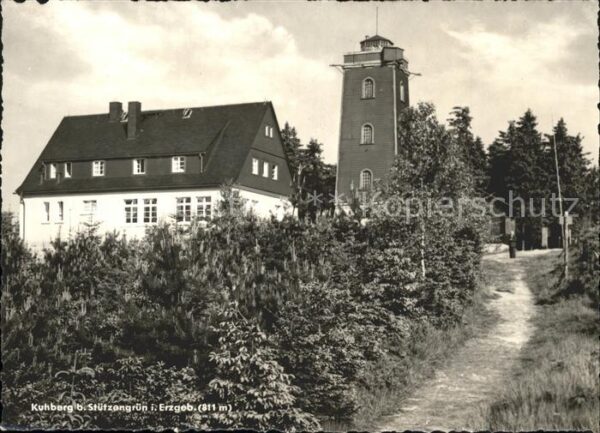 Stuetzengruen Kuhberg Aussichtsturm HO Unterkunftshau