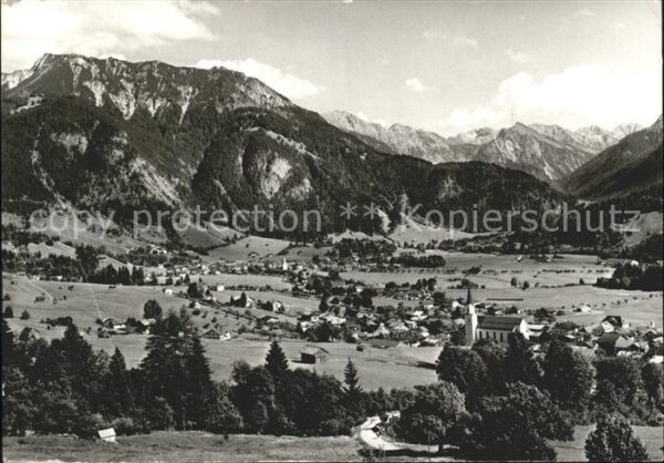 Hindelang Panorama Höhenluftkurort mit Allgäuer A