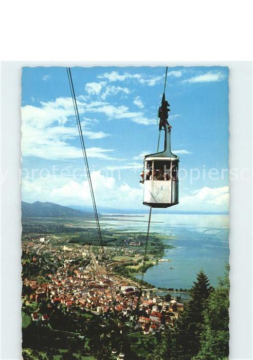 Bregenz Vorarlberg Panorama Bodensee Pfänderbahn Bergbahn