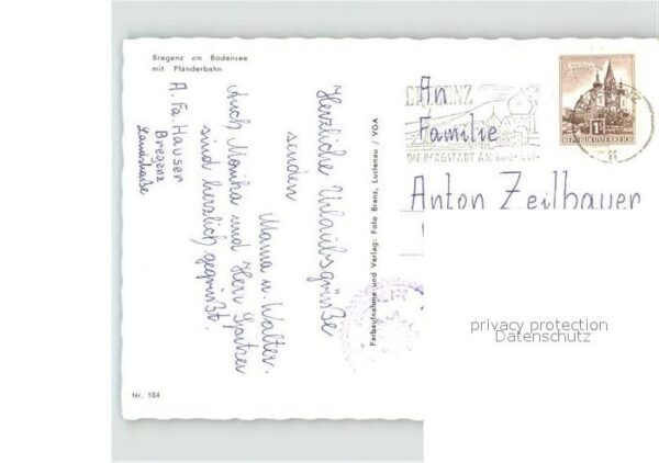 Bregenz Vorarlberg Panorama Bodensee Pfänderbahn Bergbahn – Bild 2