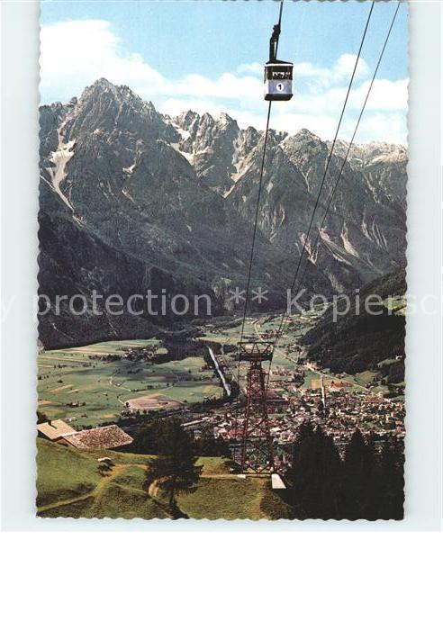 Lienz Tirol Zettersfeldbahn gegen Spitzkofel Dolomi