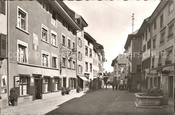 Saeckingen Rhein Rheinbrückstrasse Brunnen