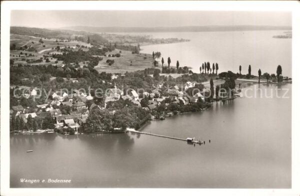 Wangen Bodensee Pension Frieden Fliegeraufnahme