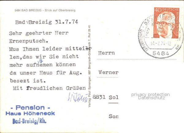 Bad Breisig Blick auf Oberbreisig – Bild 2