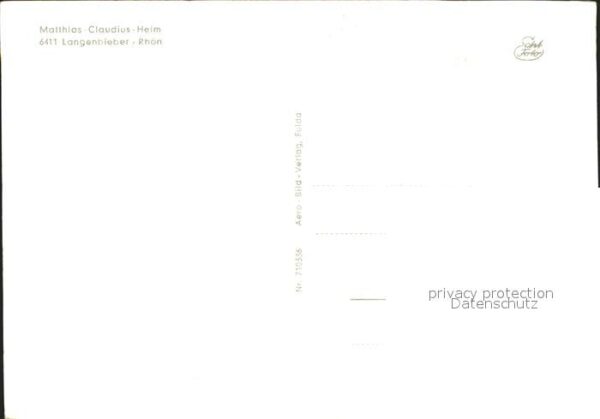 Langenbieber Matthias Claudius Heim – Bild 2