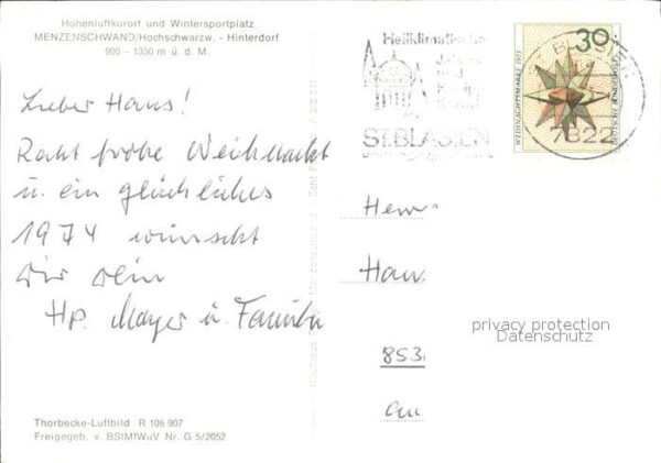 Menzenschwand Höhenluftkurort Wintersportplatz Hochsc – Bild 2