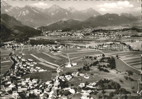 Schwangau Blick auf Füssen Tiroler und Allgäuer H