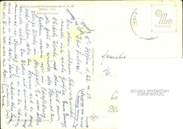 Hoefen Enz Schwarzwald Ferienheim der EAM Aufentha – Bild 2